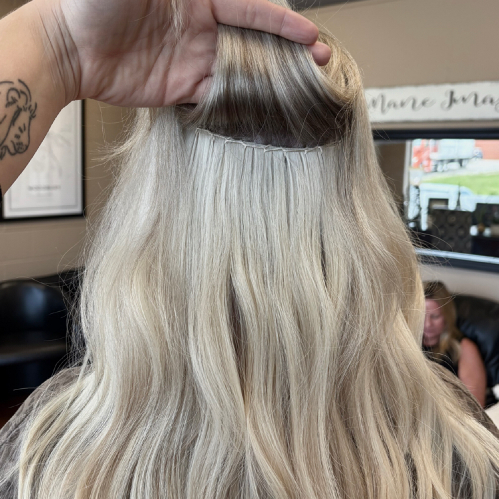 Extension Installation at Skylar King, Hairstylist in Woodbury, TN