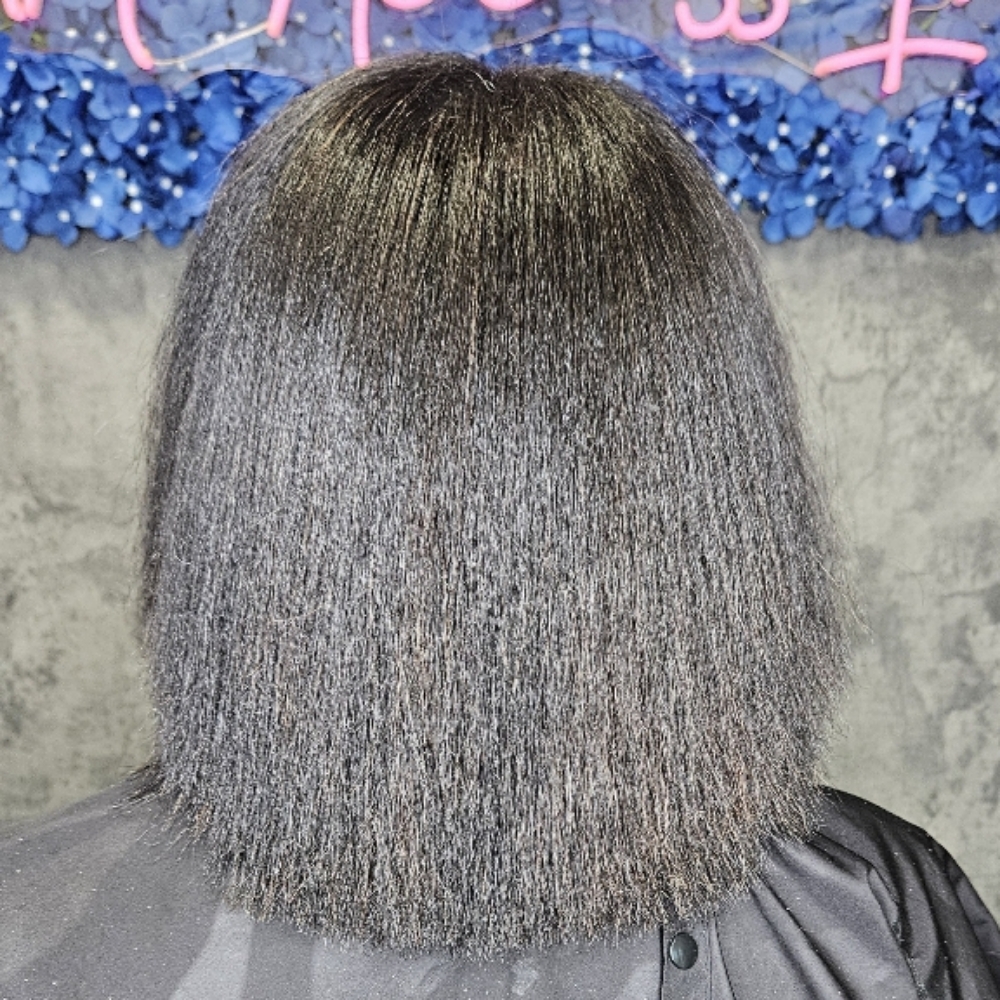 Big Chop Reset and Silk Press at Curl Access Inc Salon in Snellville, GA