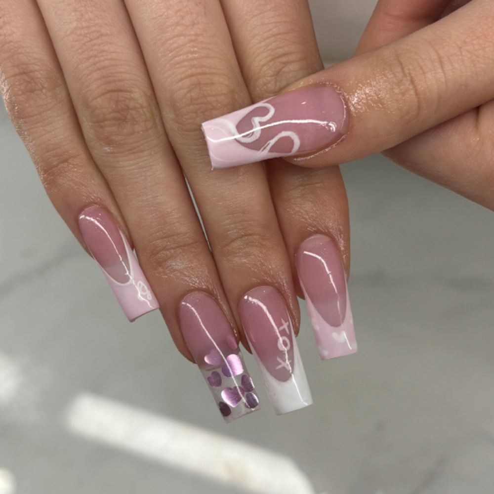 LONG COMPLEX full acrylic set at Sets By Alice in Rogers, AR