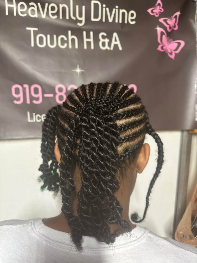 Kids Braids W/O Hair
