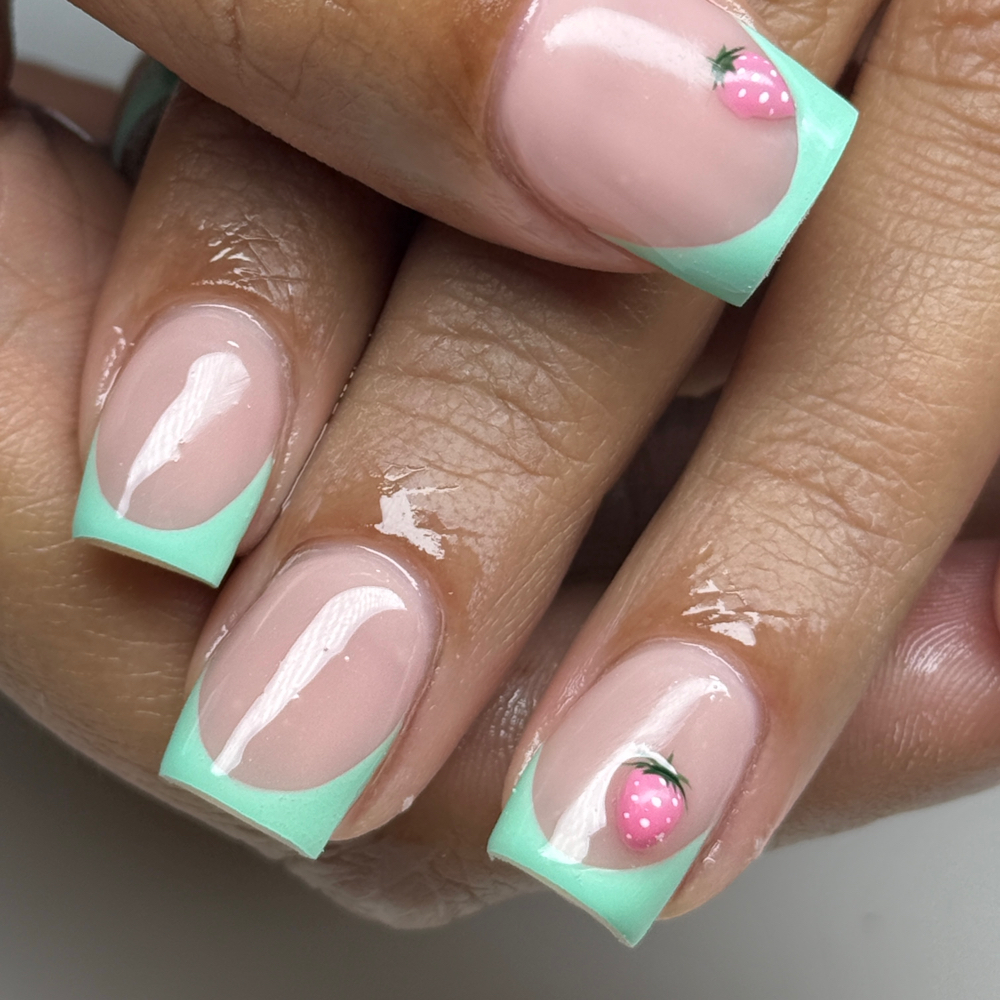 Hard Gel ( Short tips ) at NBA_Designss in Reno, NV