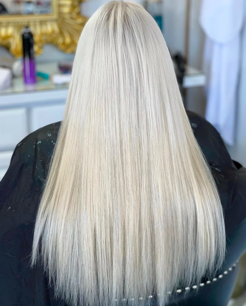 Bleach Retouch (on Scalp) W/ Glaze