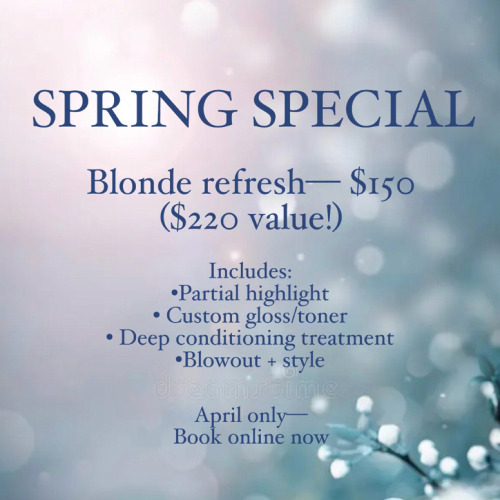 SPRING SPECIAL at Abide Salon in Chattanooga, TN