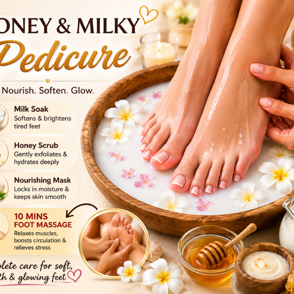 Honey & Milk Pedicure at Minh’s Beauty Spa in Rensselaer Falls, NY