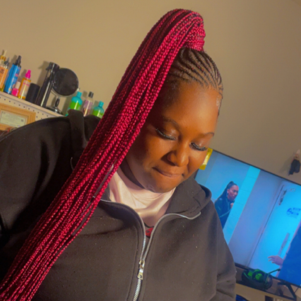 Feedin Ponytail/Bun at TheeBraidBox LLC in Winston Salem, NC