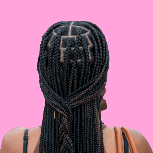 Large Knotless Box Braids