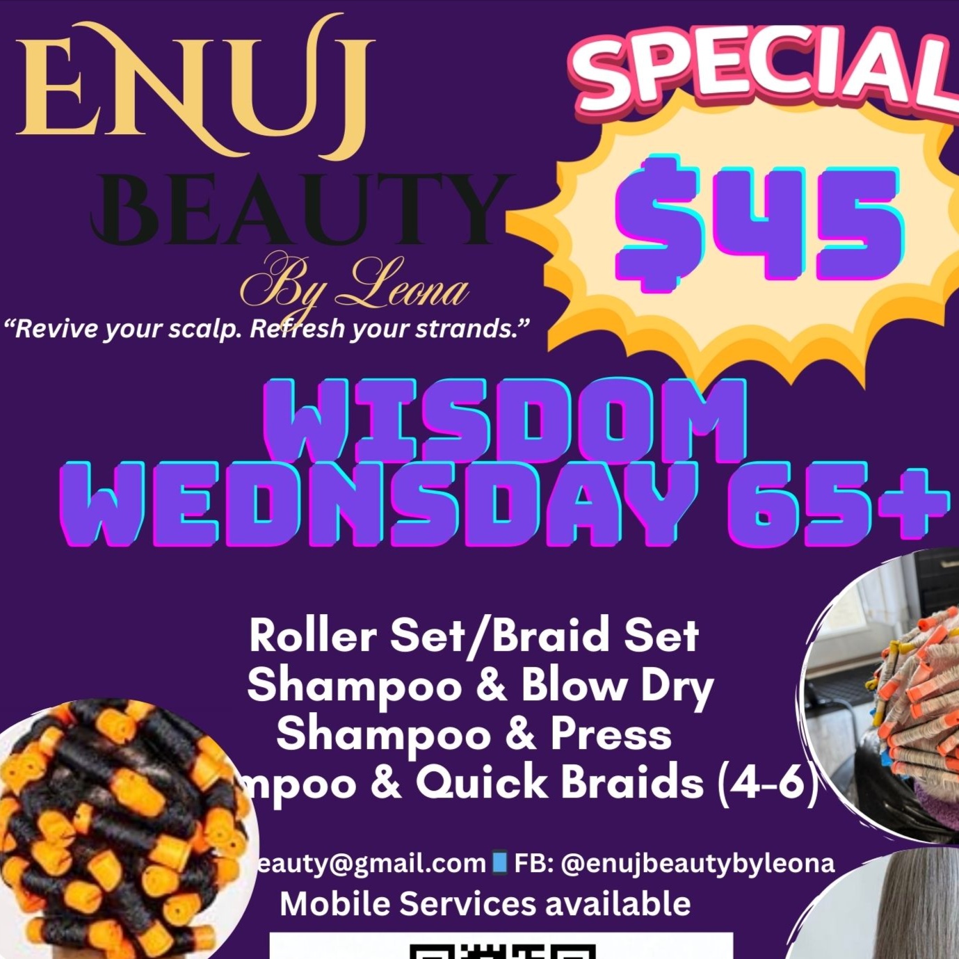 Wisdom Wednesday at Enuj Beauty by Leona in Grayson, GA