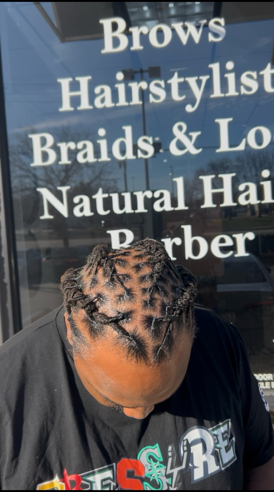 Loc Retwist W/ Basic Style