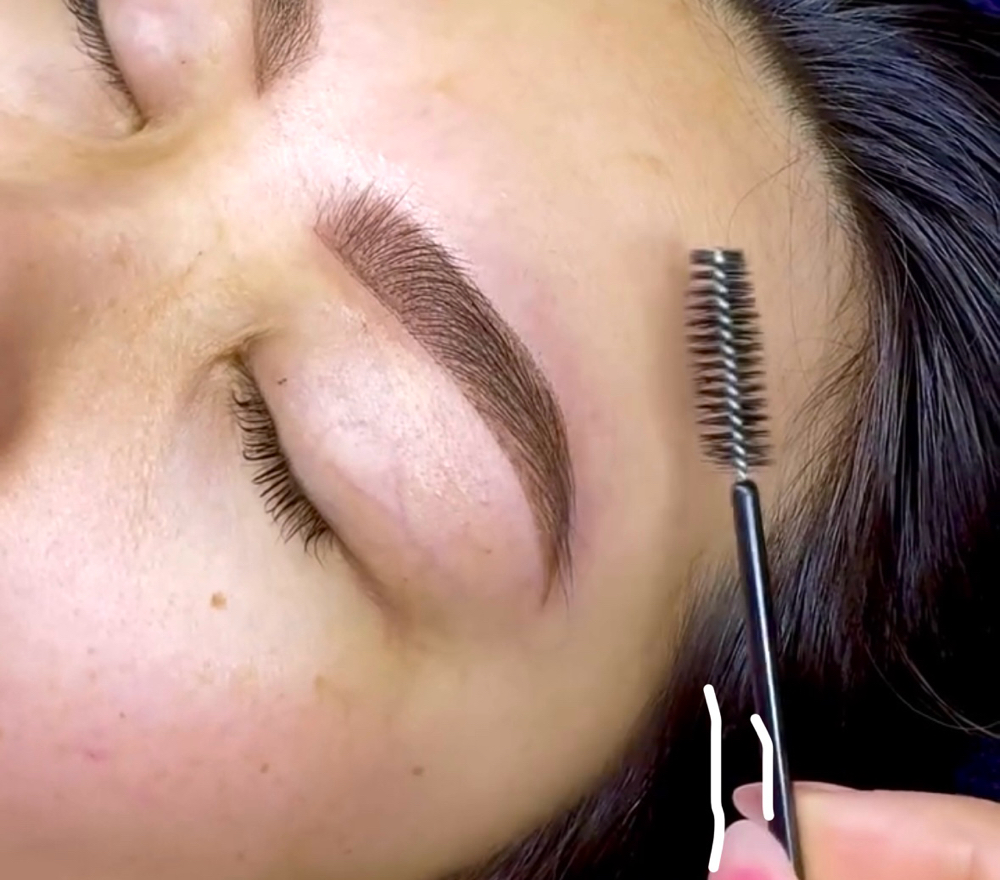 Ombre Powder Brow Tattoo