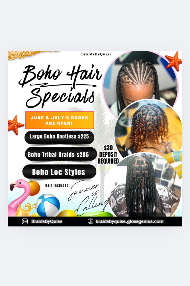 Boho Large Knotless
