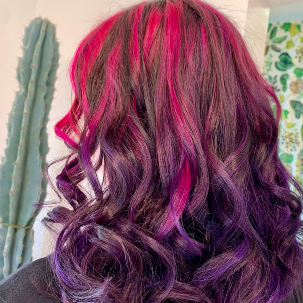 Vivid Color Session at Villainess Beauty in San Diego, CA