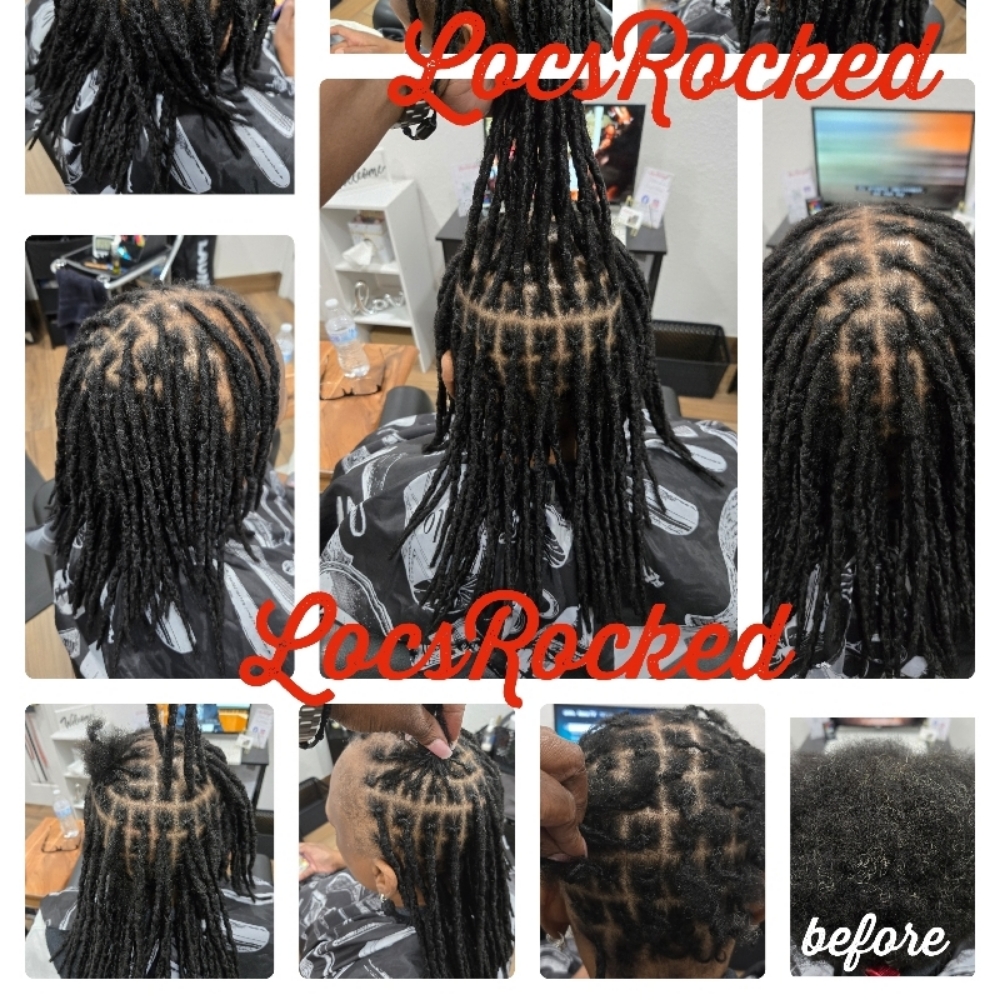 Starter Locs With Extensions at LocsRocked in Killeen, TX