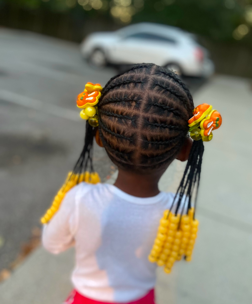 2 Stitch Ponytail W/ Beads