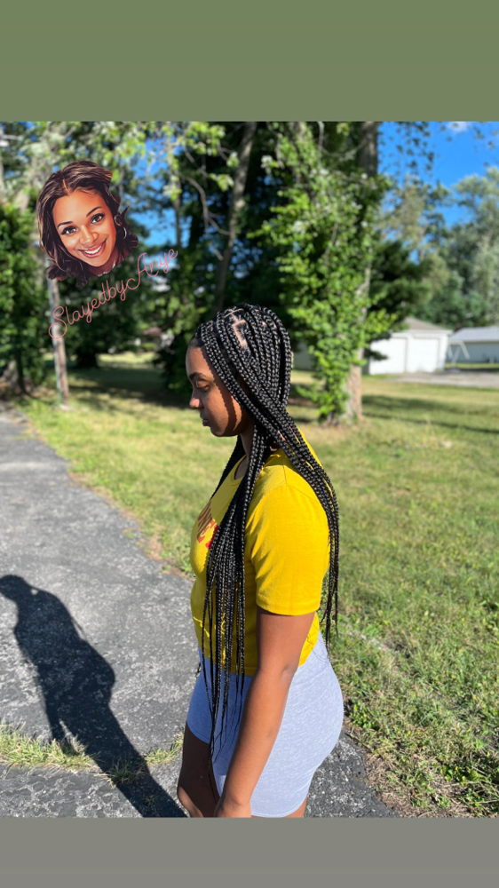 Small Knotless Braids