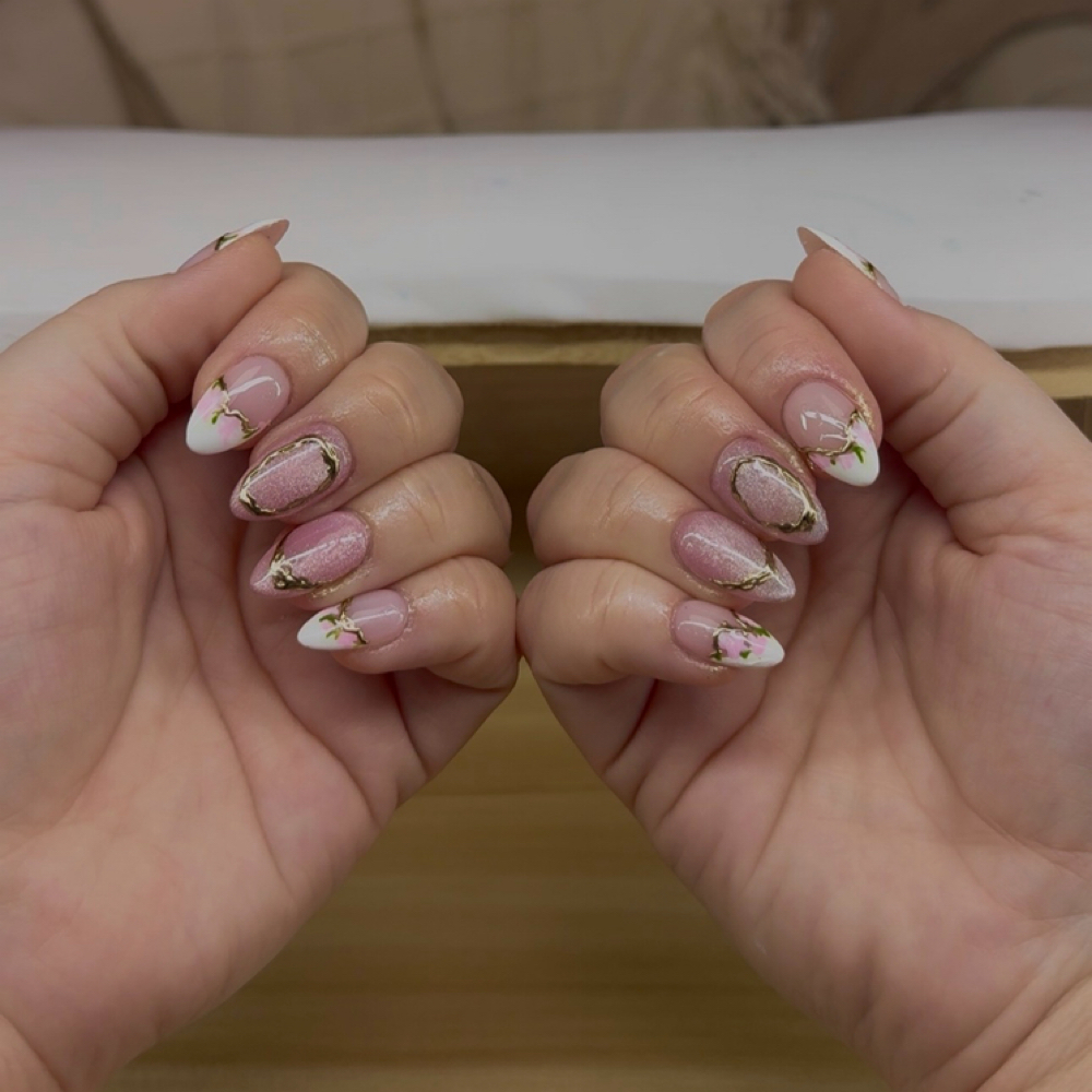 Full Set Gel X Nails Short Length at PolishedbyMeggy LLC in Framingham, MA