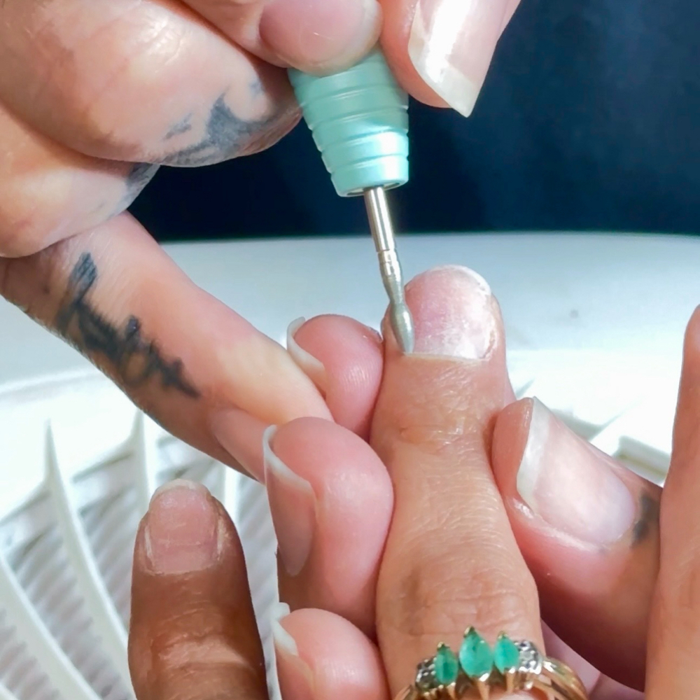 Russian Manicure at Gold Oasis Nails by The Real Nail Daddy in Solvang, CA