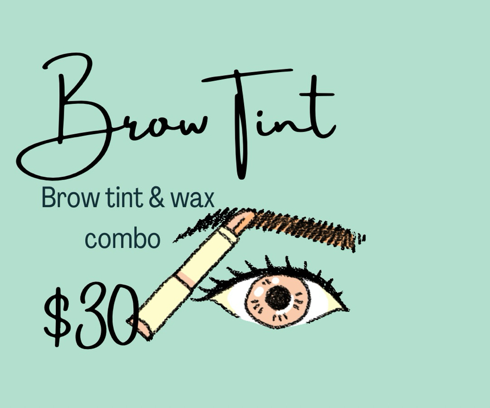 Brow tint & wax