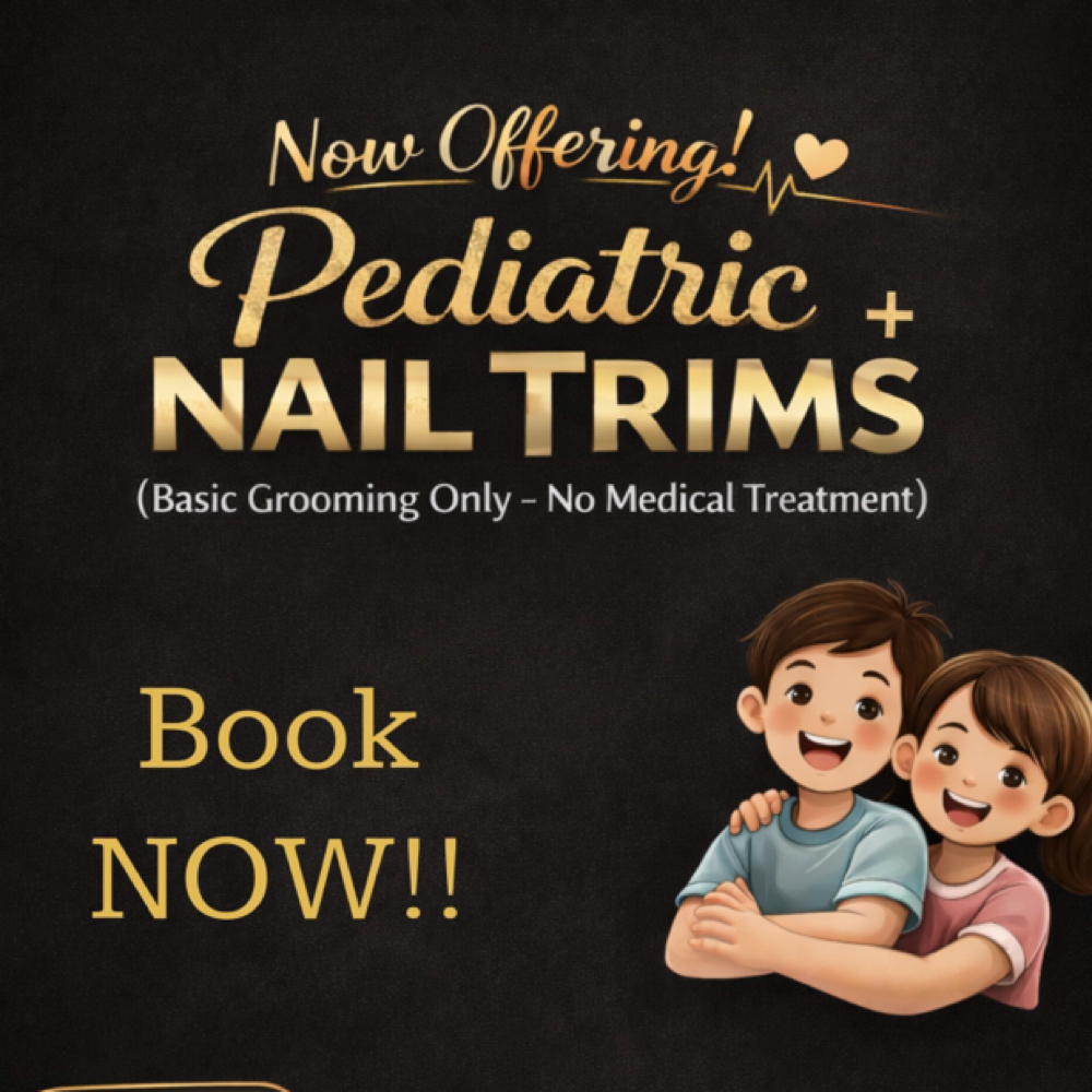 Pediatric Trimming- Fingernail at Happy Feet & Aesthetics in Plainview, TX