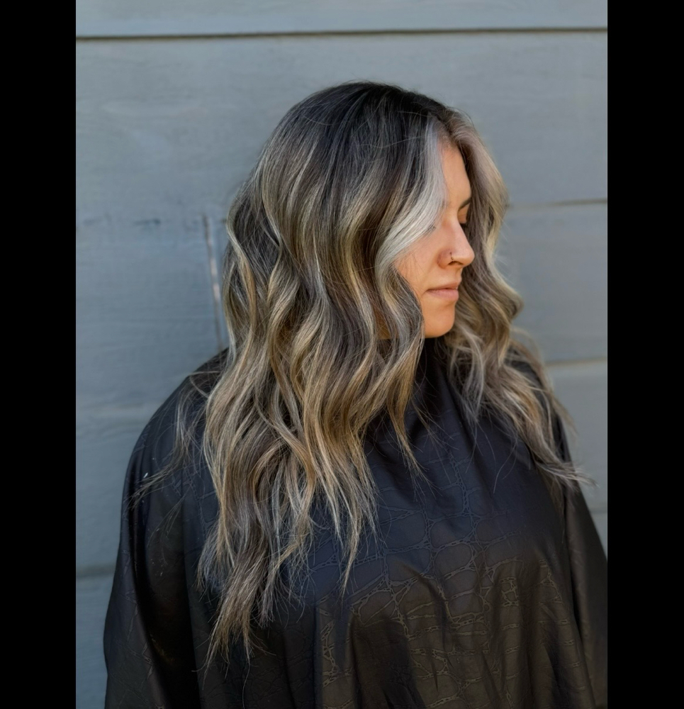 Balayage+Money Piece