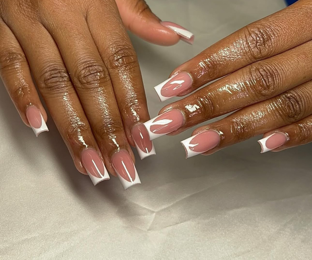 Medium French Tip at Slayedbyaija in Temple Hills, MD