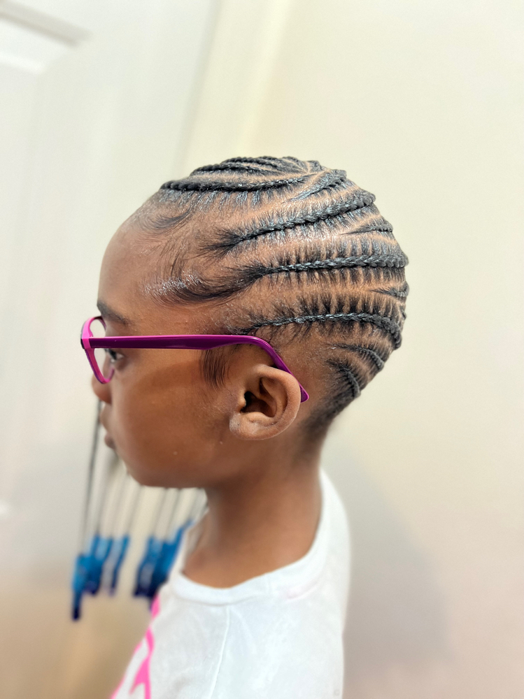 Kids Lemonade Braids w/ Weave