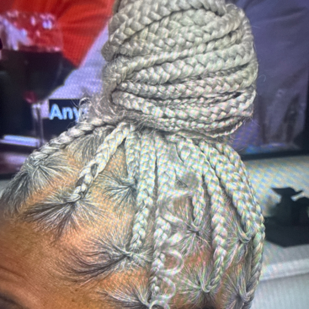 Large Knotless Braids at KENNIES CREATIONS in Winston Salem, NC