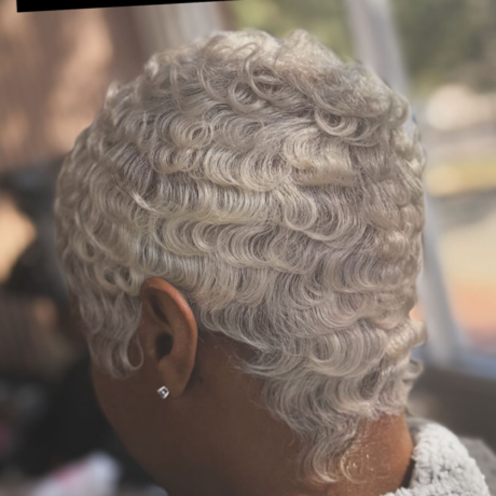 Platinum Pixie at Her Forte Salon in Farmington Hills, MI
