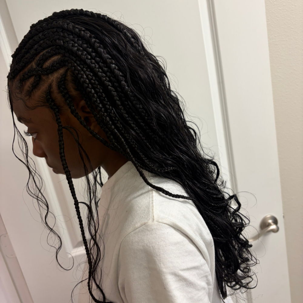Fulani Quick Weave at Glow Braid Lounge in Pearland, TX