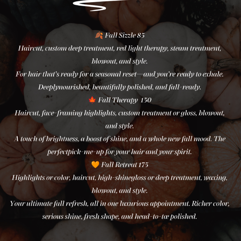 Fall therapy at J.Rose & Co Salon in State College, PA