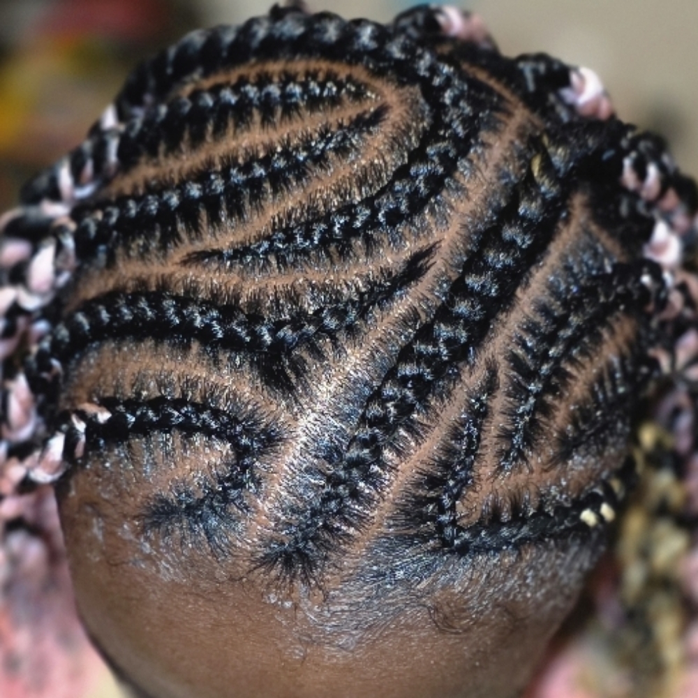 Freestyle Kids Braids Age 5-9 at Ms K Hair Braiding in Cincinnati, OH