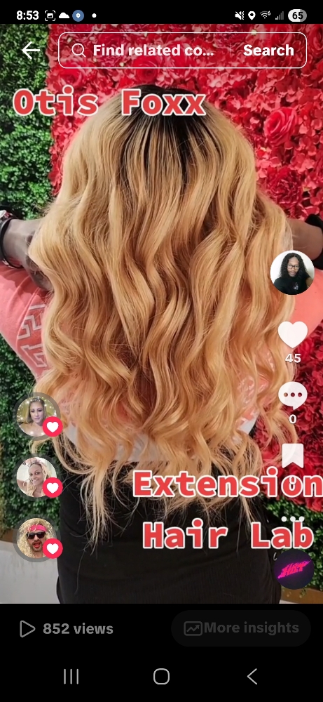 Full Sew-in at Extension Hair Color Glam in Canton, MI