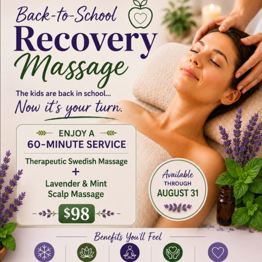 Back-2-School Recovery Massage at Organic Massage,  LLC in Venice, FL