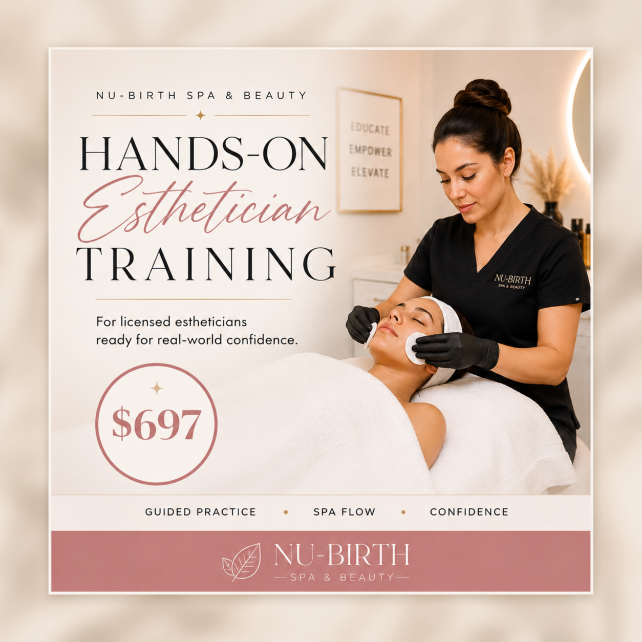 Hands-On Esthetician Training at Nu-Birth Spa and Beauty in Clinton, NC
