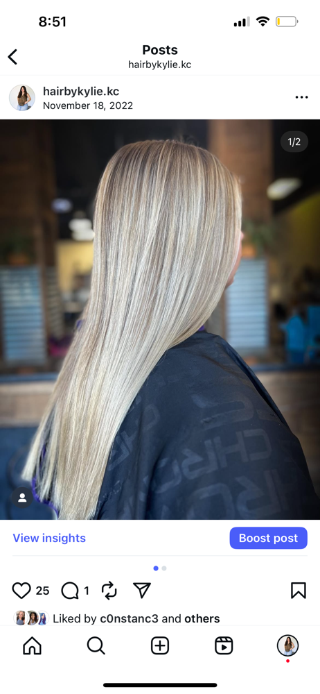 Weft Extentions at Hair By Kylie M in Kansas City, MO