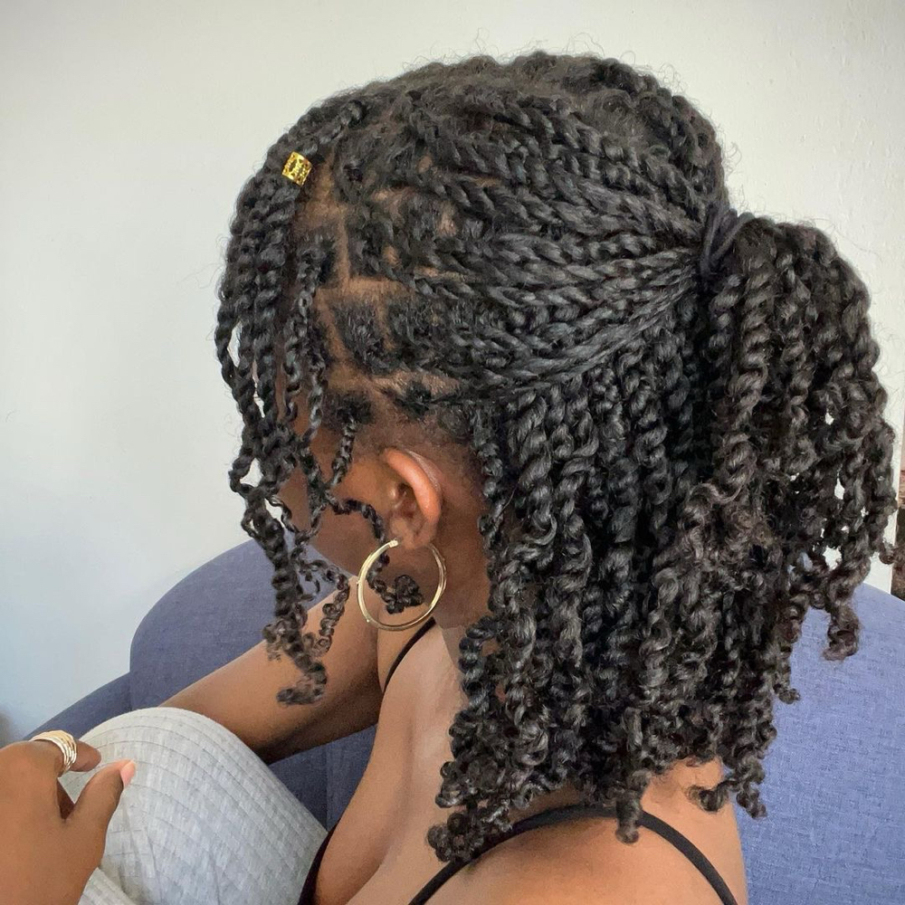 Passion twist on Natural hair