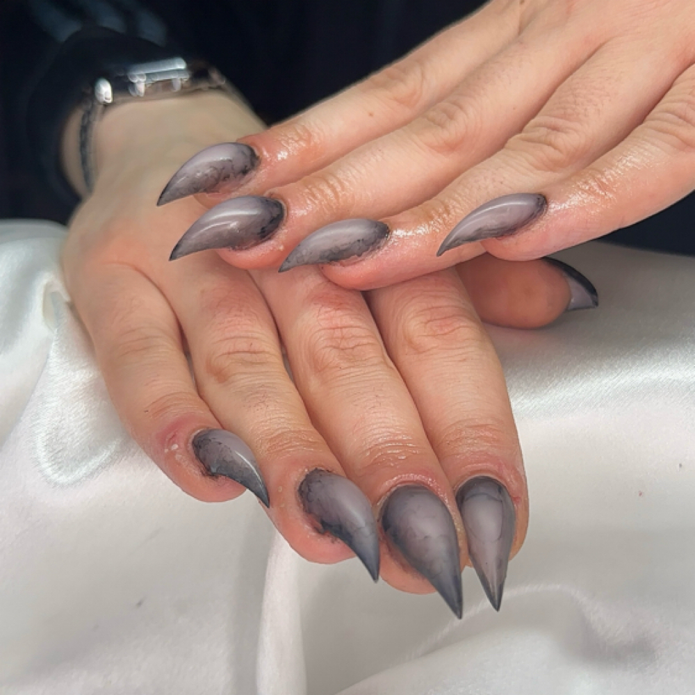 Polygel Cat Claw Application at Lunar Nails in Southampton, MA