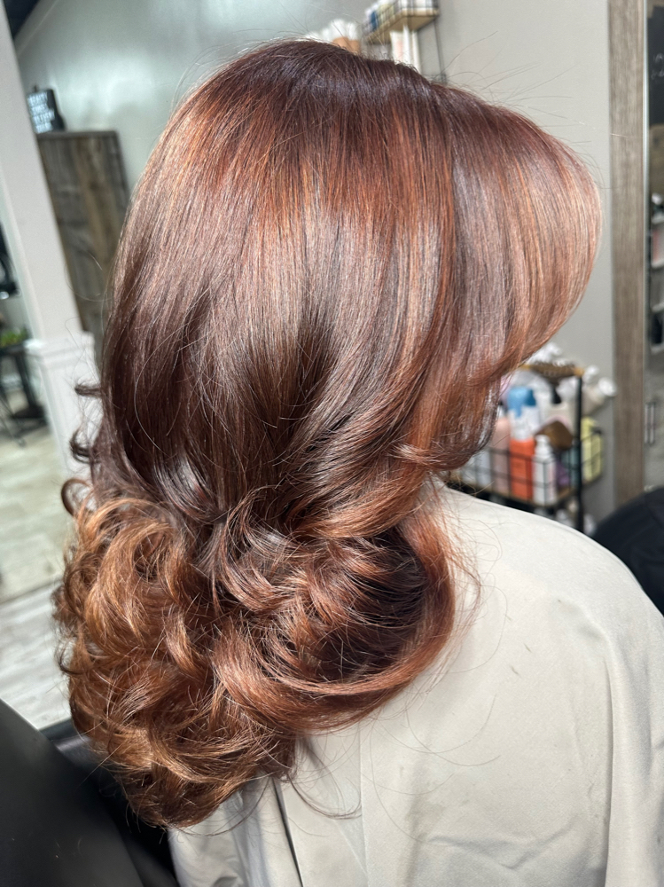 Full Color W/ Haircut And Blow Dry