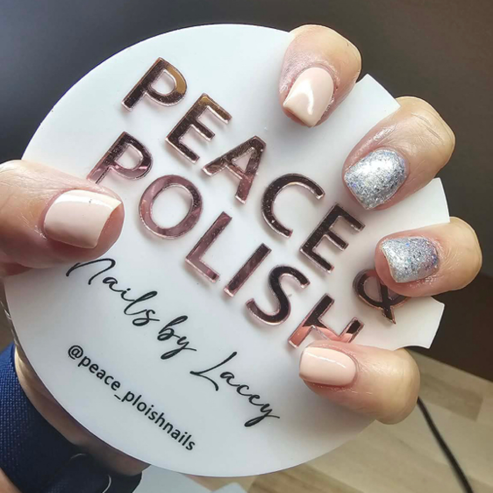 Hard Gel Overlay Medium at Peace & Polish Nails by Lacey in Deer Park, WA