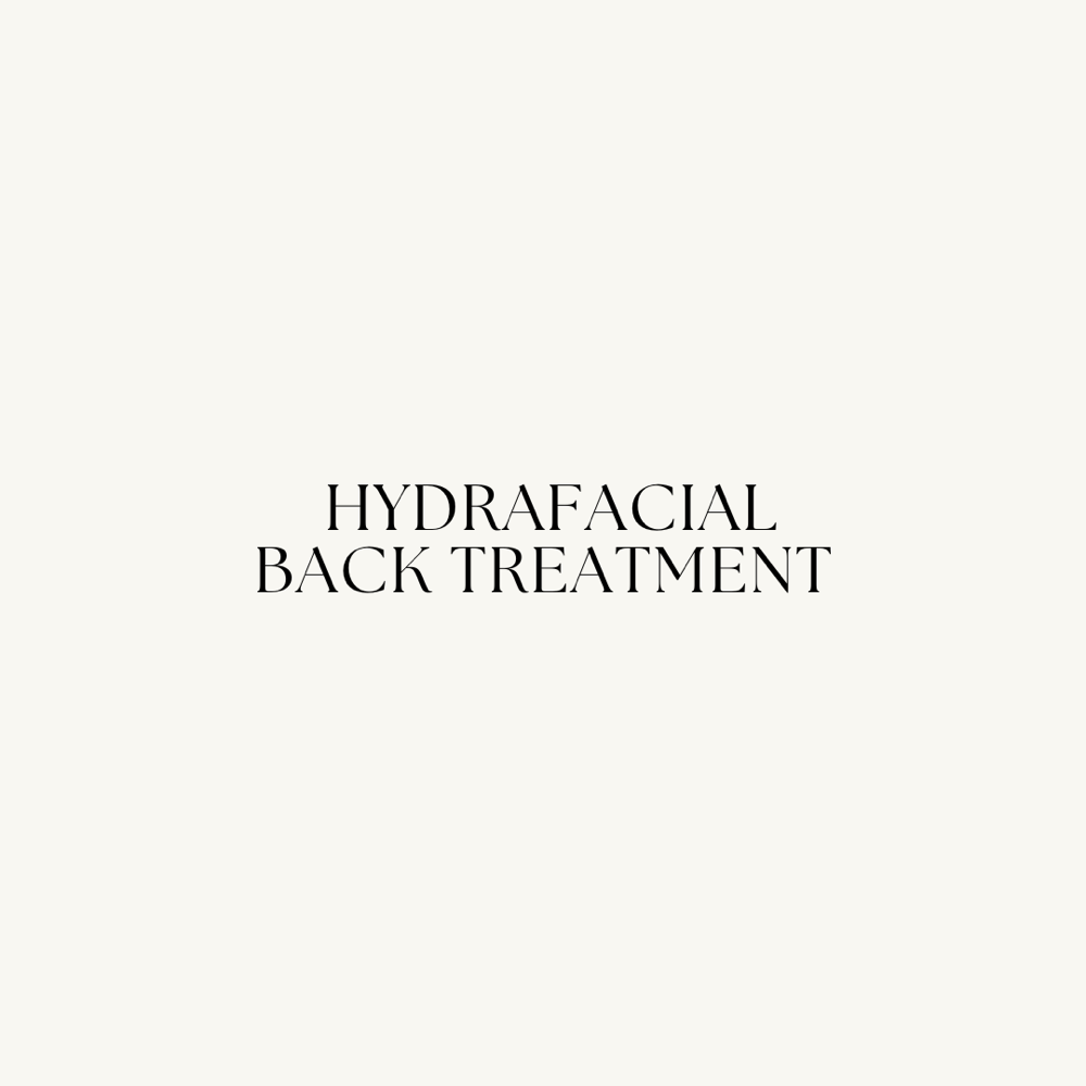 Hydrafacial Back Treatment