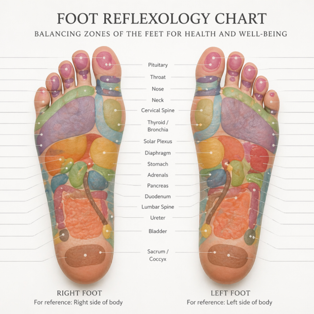 Foot Reflexology at Feather & Stone Massage in Valley Mills, TX