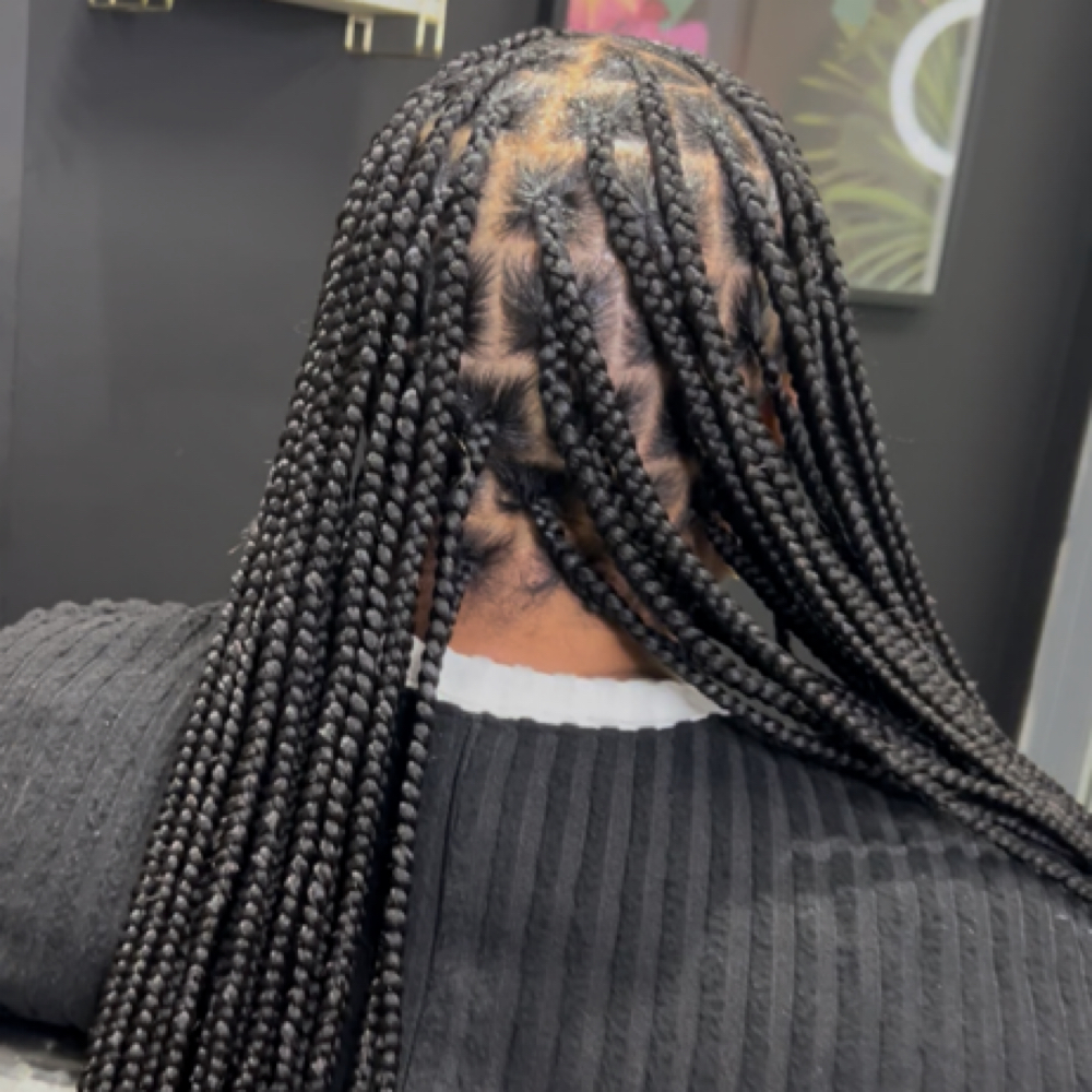 Medium Knotless Braids at Thee 9 Studio in Randallstown, MD