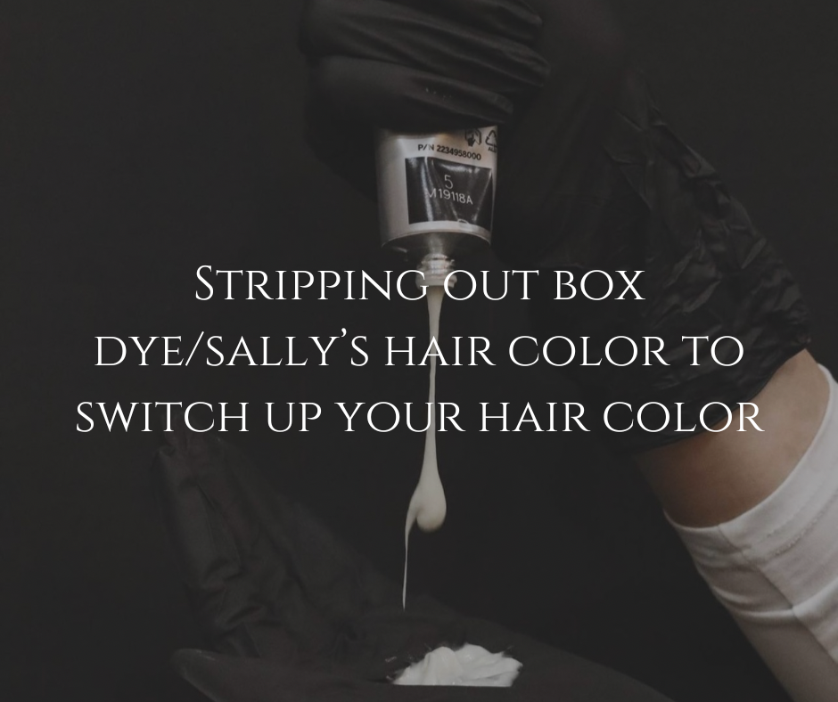 Working With Sally's Color/Box Dye