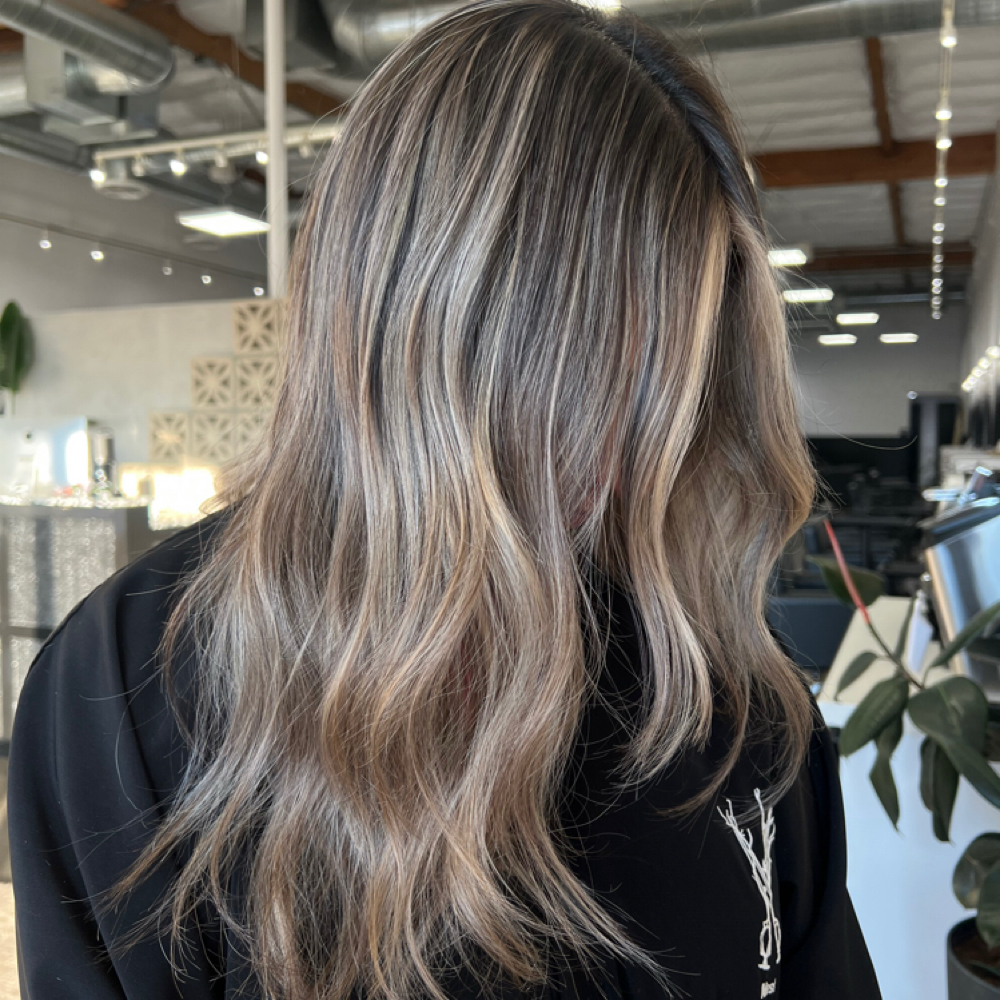 Partial Blonding Touch Up at Kendra Rangel in Brea, CA