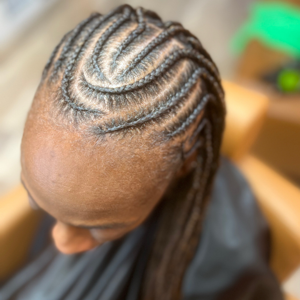 Fulani/Tribal Knotless at Braid Therapy Studio in Wichita, KS