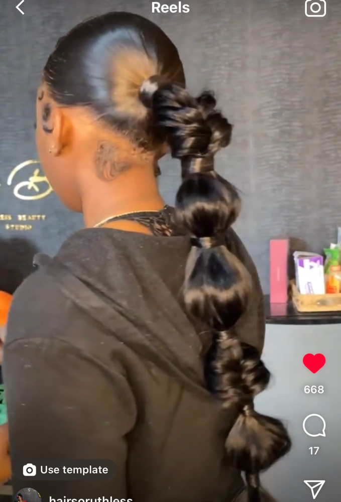 Ponytail Hair Included