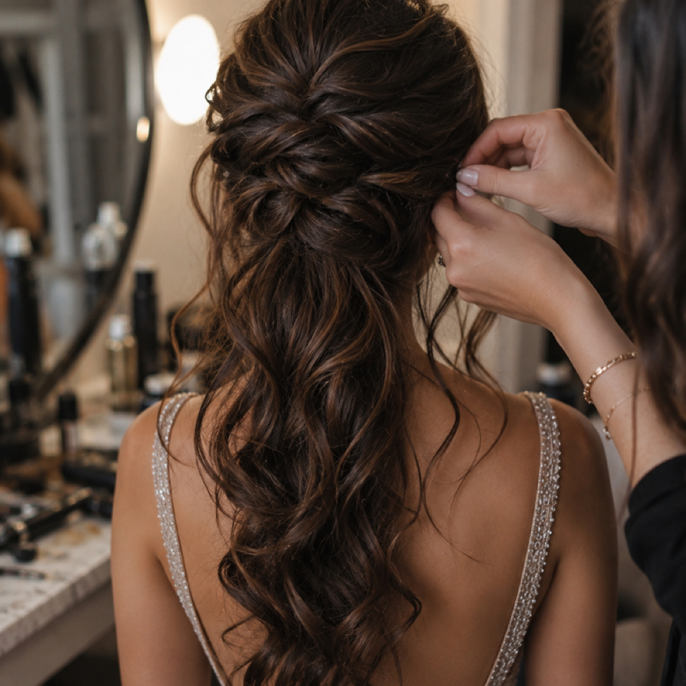 Formal / Prom Updo at Twig & Sparrow Salon in 46142