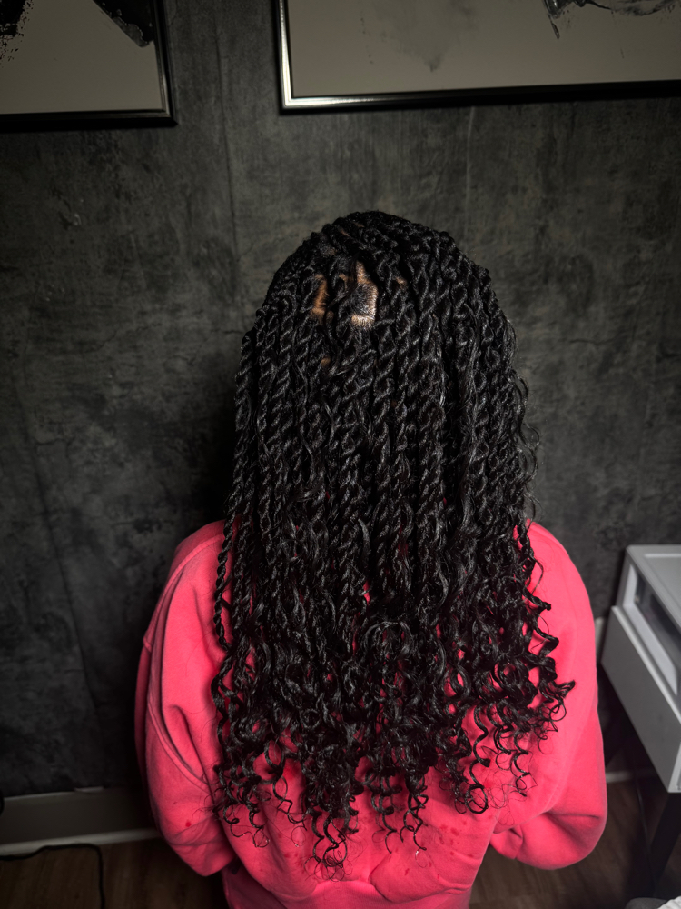 Kids Knotless Twists (boho) at Ggxhair in Charlotte, NC