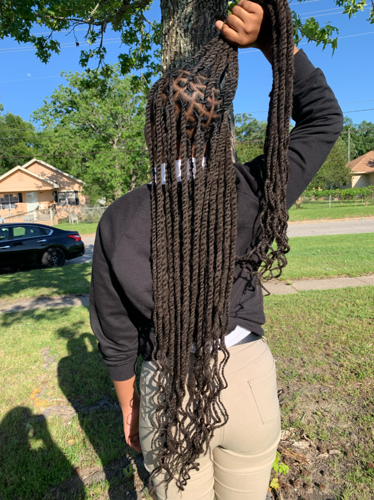 XL invisible Locs