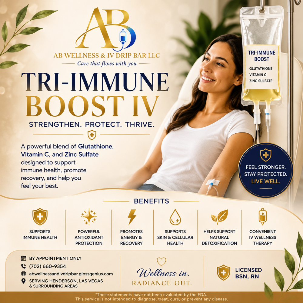 Tri-Immune Boost IV at AB Wellness & IV Drip BAR in Henderson, NV