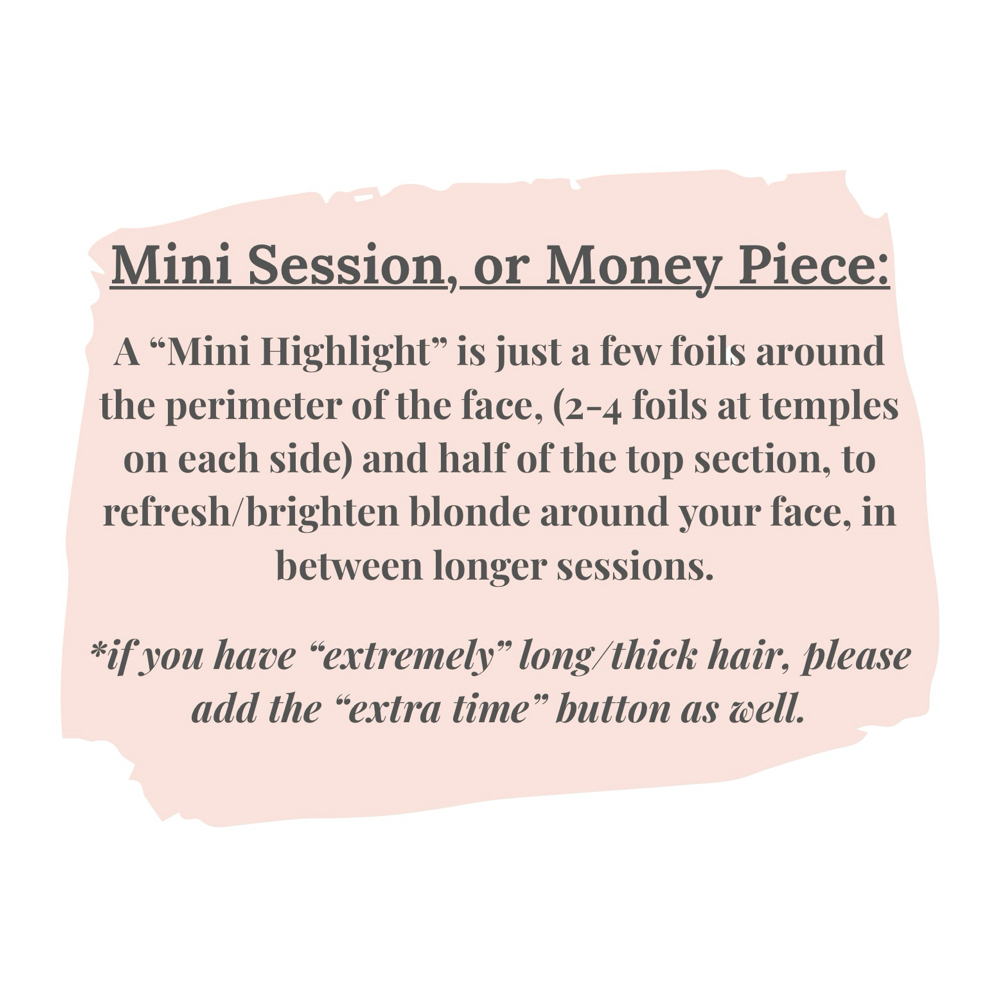Mini Highlight or Money Piece